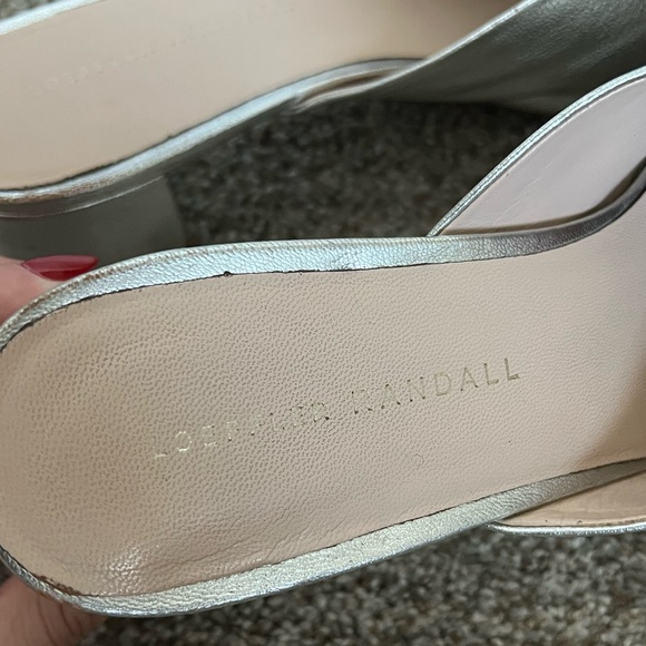 GUC Loeffler Randall Pom Pom Block Heel Mules Sz 7.5 - Picture 11 of 13